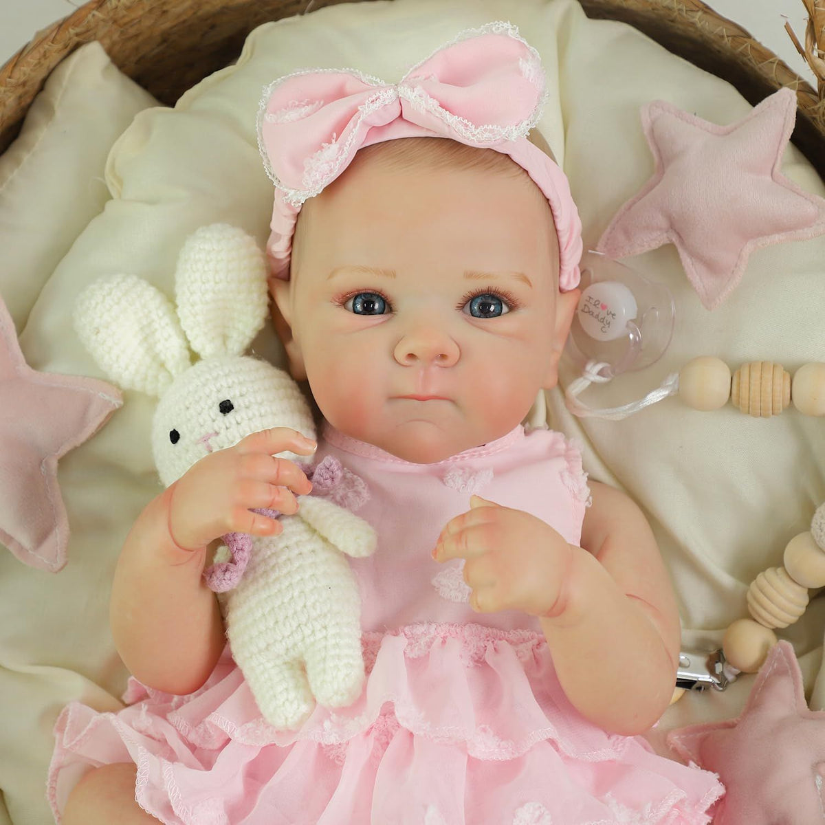 18 Inch Full Vinyl Lifelike Doll, Great Holiday Surprise Gift, True-to-Life Vinyl Companion Doll for All Ages