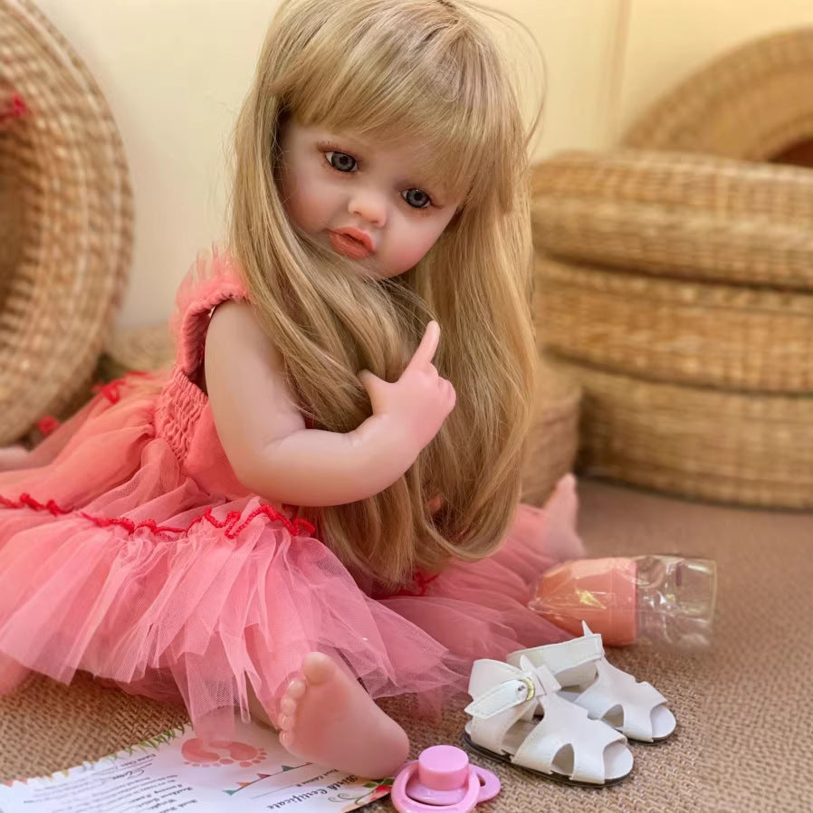 55 cm Ganzvinyl-Reborn-Puppe Simulationspuppe Prinzessin Geschenk