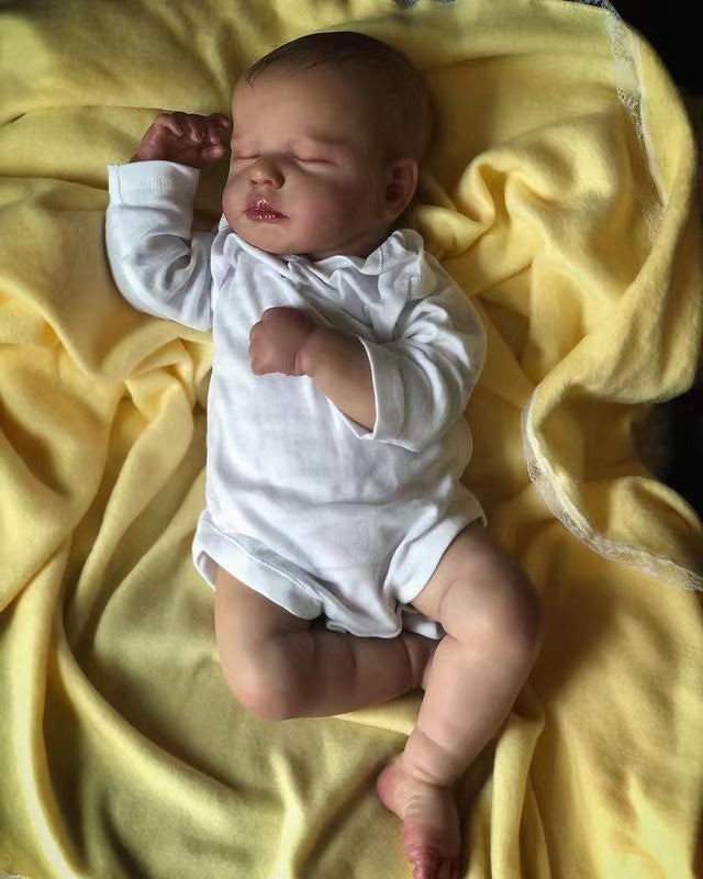 19 Zoll Reborn-Babypuppe, voller Vinylkörper, realistische handgefertigte Neugeborenen-Puppen für Mädchen als Geschenk