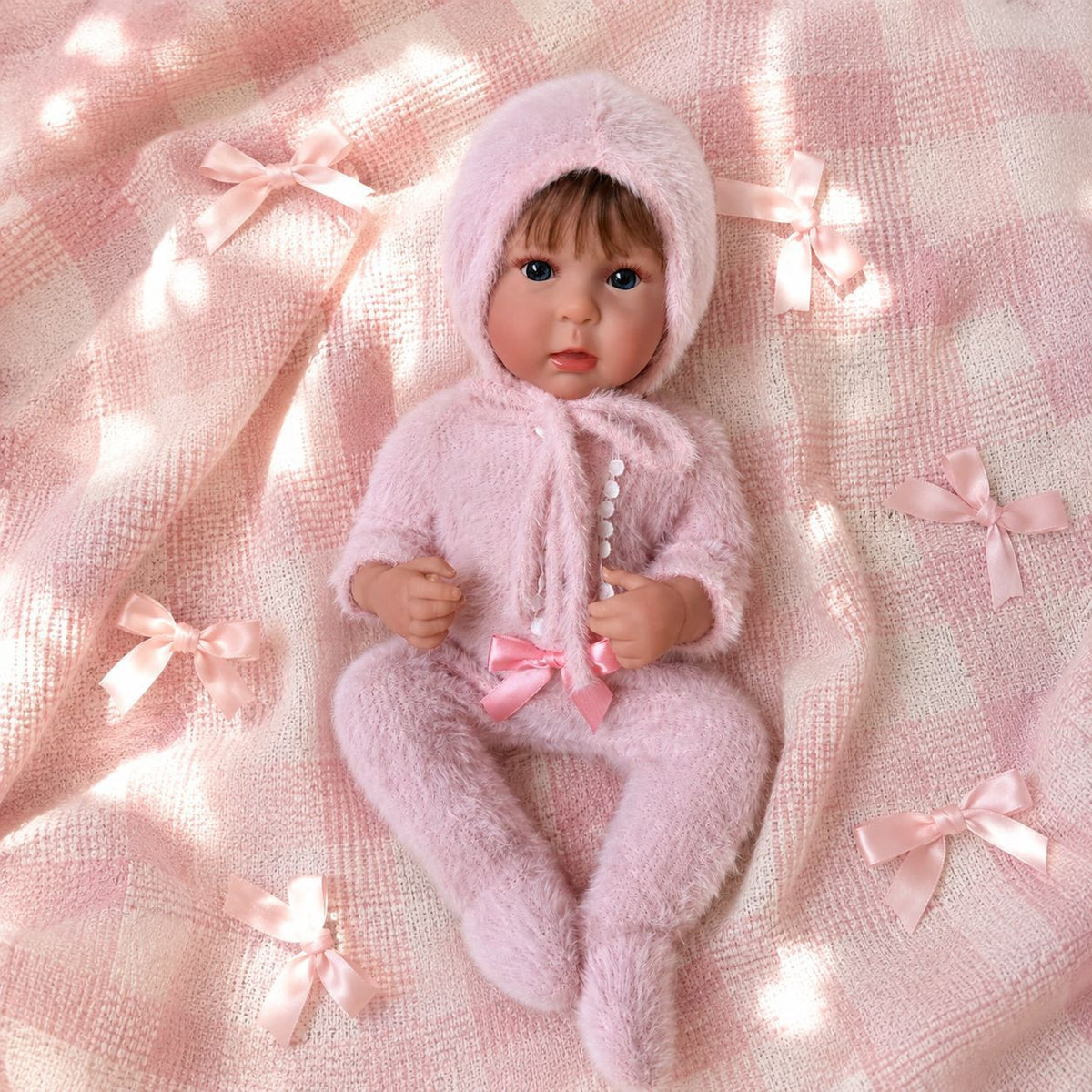 20 Zoll Ganzkörper-Vinyl-Babypuppe, realistisch, süßes und zartes Aussehen, tolles Andenken für Kinder und erwachsene Puppensammler