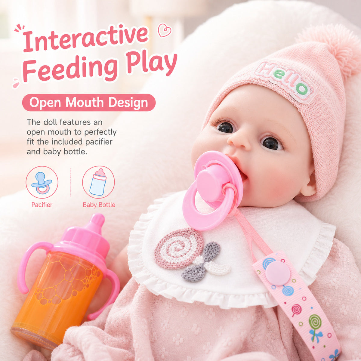 12 Zoll (ca. 30 cm) lebensechte Spielzeugpuppe mit komplettem Vollsilikonkörper, Sammelpuppe für Mädchen und Puppenliebhaber