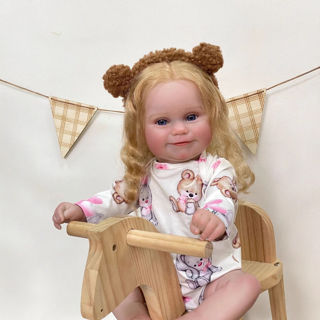 50 cm große, lebensechte Reborn-Babypuppe aus Vollvinyl, Geschenk für Kinder