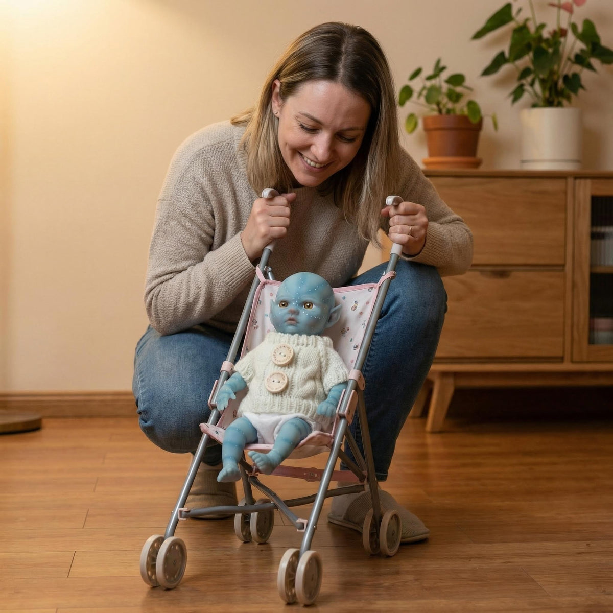 8-Zoll-Avatar-Reborn-Puppe aus Vollsilikon