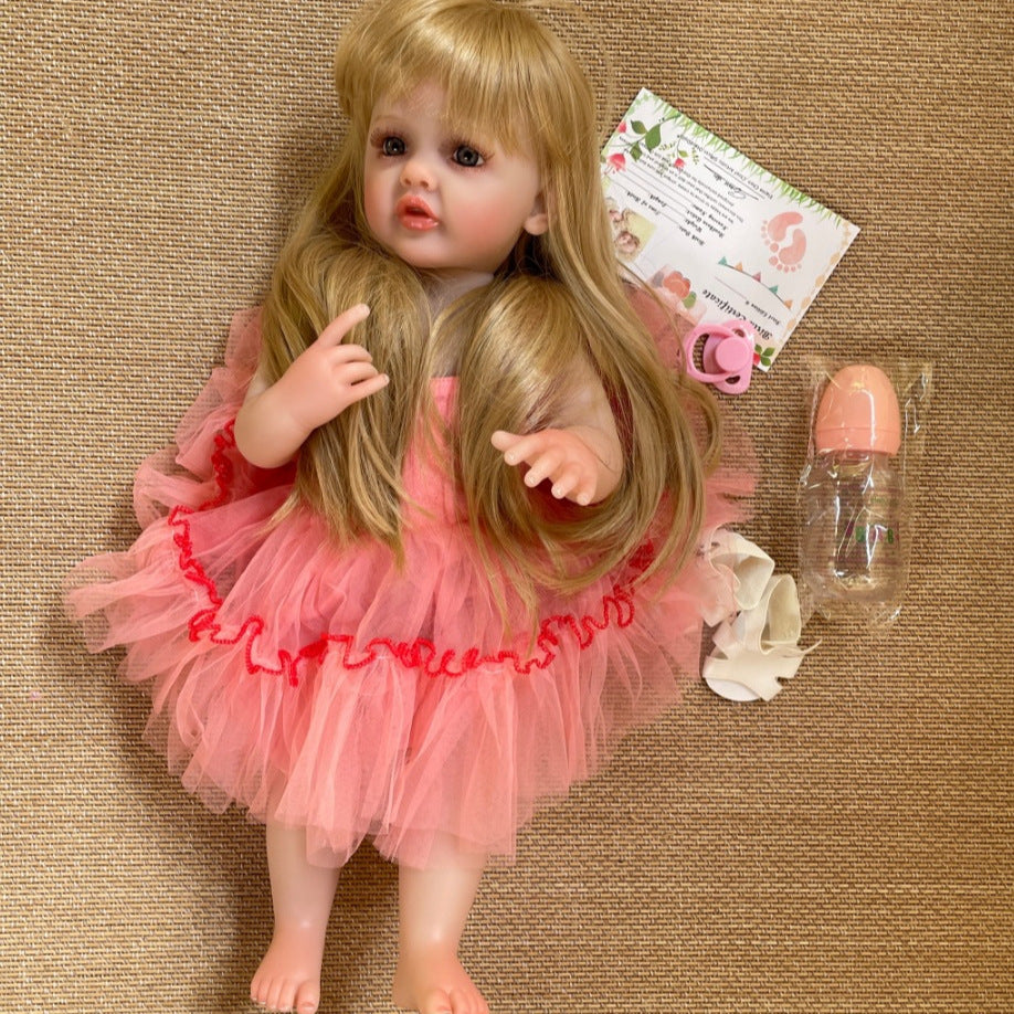55 cm Ganzvinyl-Reborn-Puppe Simulationspuppe Prinzessin Geschenk