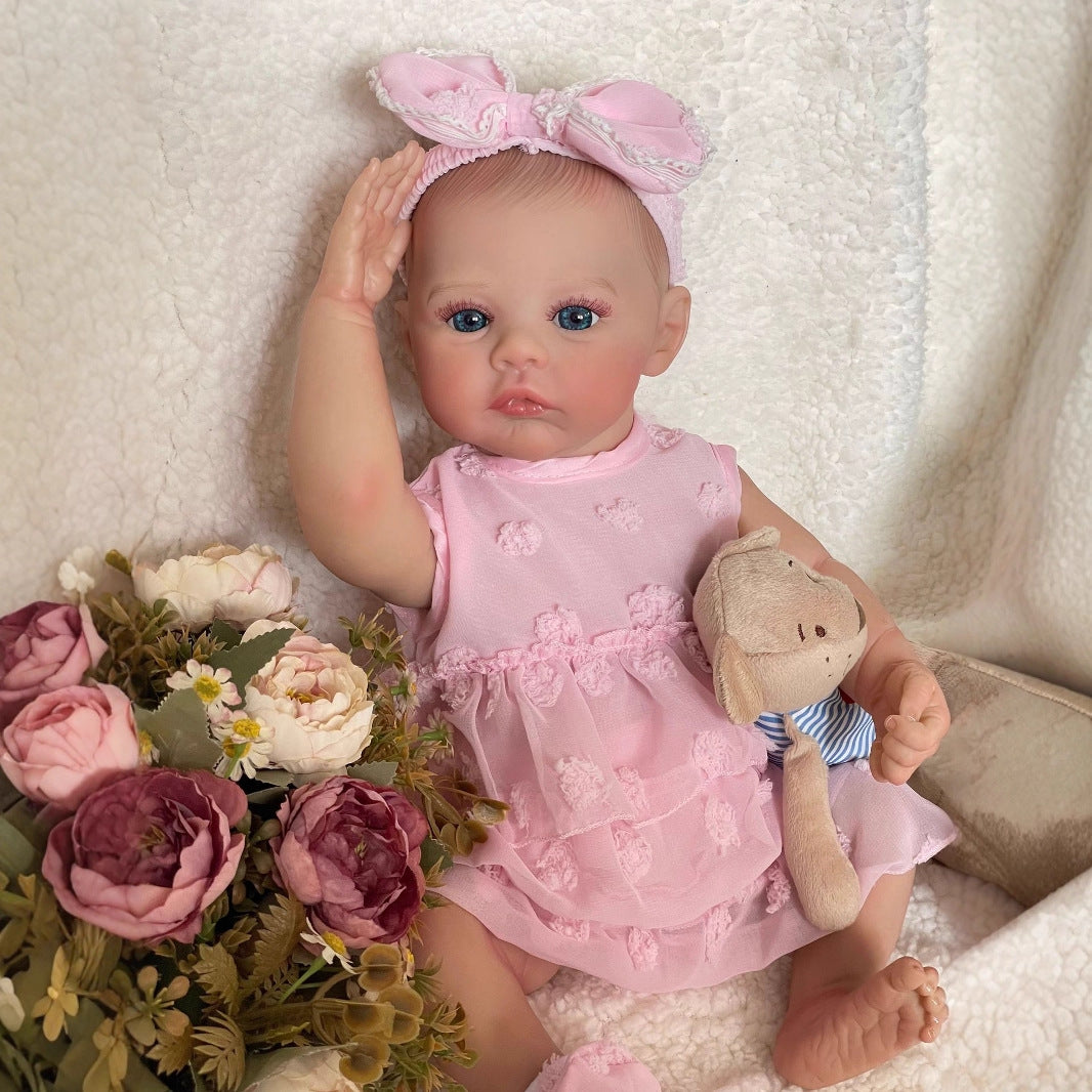 48 cm simulierte Baby-Reborn-Puppe aus Vollvinyl, Geschenk für Kinder