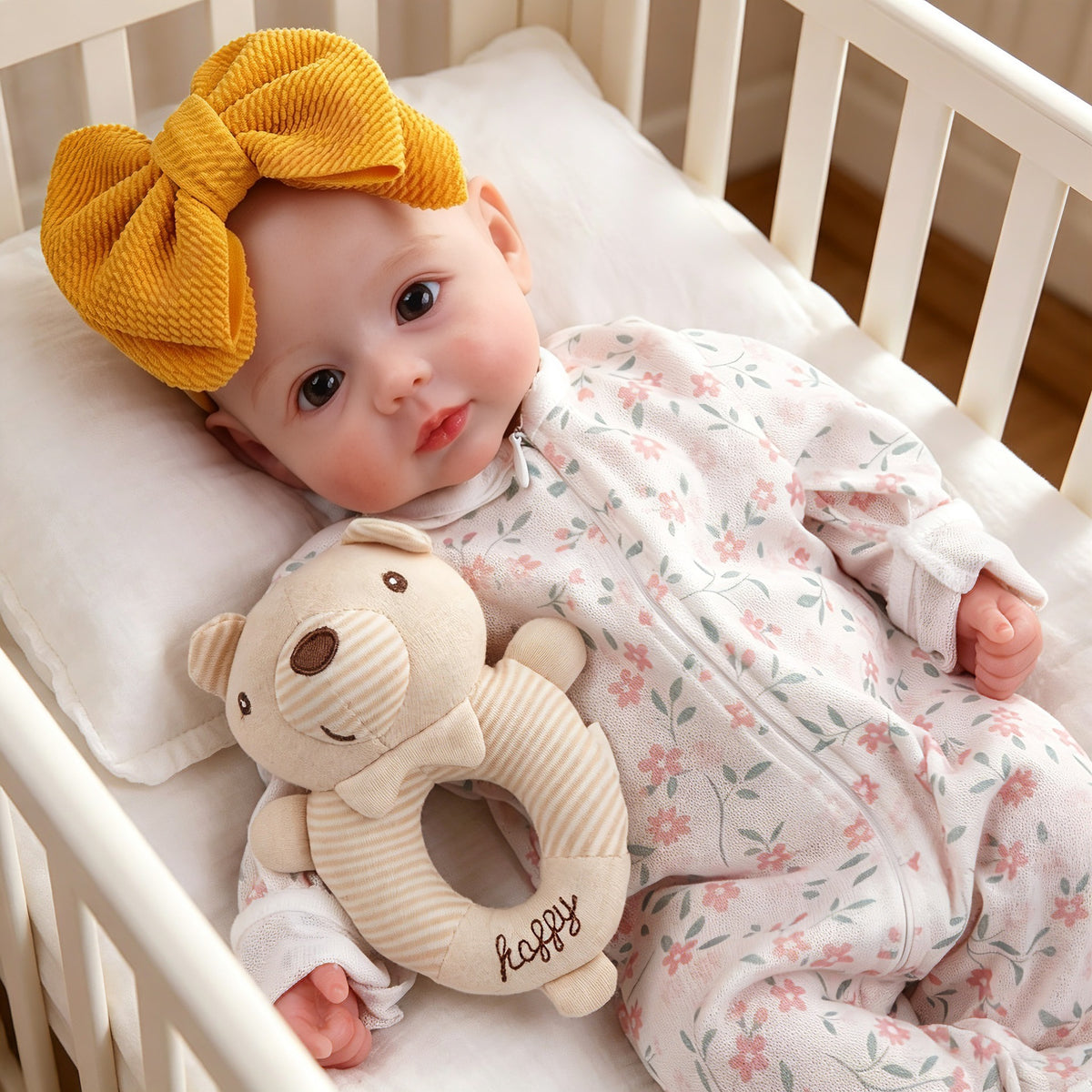 Neue Reborn-Puppe, 16 / 18 Zoll, mit vollmassivem Silikonkörper, Mädchenpuppe mit Schnuller, Spielzeuggeschenk