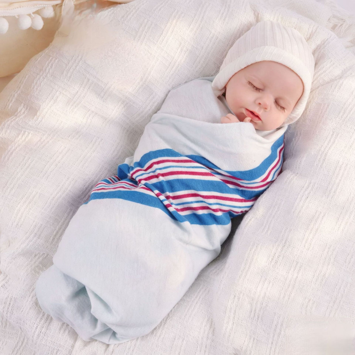 18 Zoll simulierte Reborn-Babypuppe, superweich und realistisch, mit komplettem Vollsilikonkörper, Geschenk für Puppenliebhaber