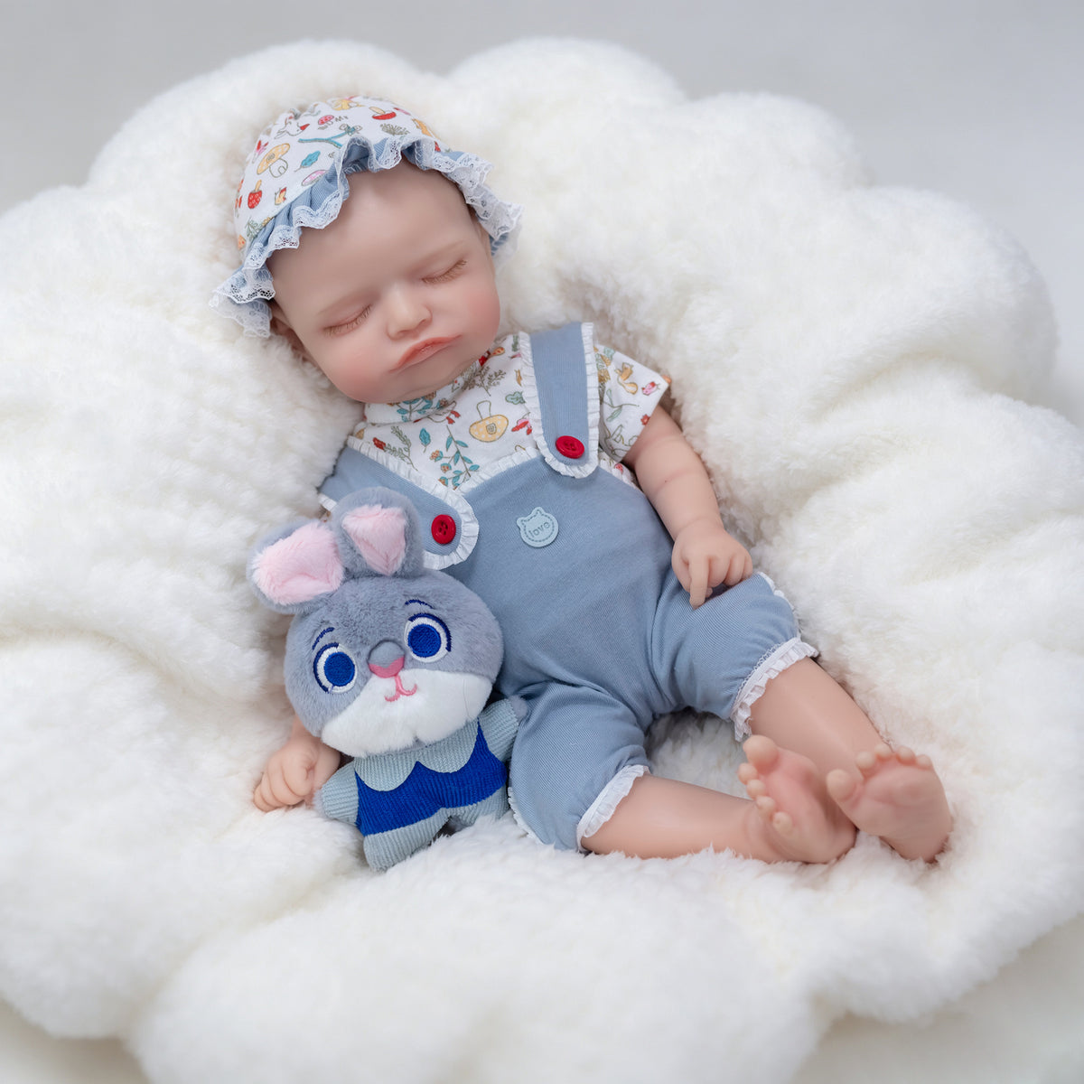 Lebensechte 40 cm Ganzkörper-Silikonpuppe im Neugeborenen-Stil, vielseitiger Begleiter als Geschenk für die Feiertage