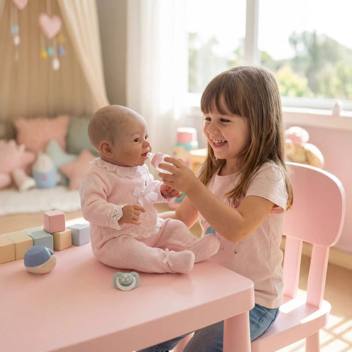 19-Zoll-Reborn-Puppe mit Stoffkörper, neugeborenes Baby