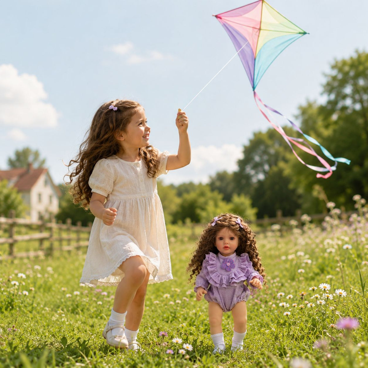 Lebensechte 56-cm-Puppe aus Vollvinyl, das ideale Geschenk für Geburtstage, Feiertage, für Kinder und Sammler