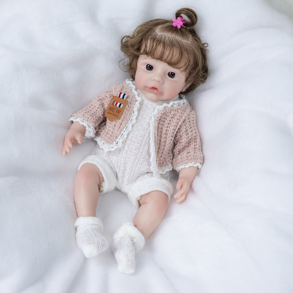12-Zoll-Reborn-Puppen mit Körper aus Vollsilikon, weiches, Q-elastisches Badespielzeug als Geschenk oder für Puppensammler