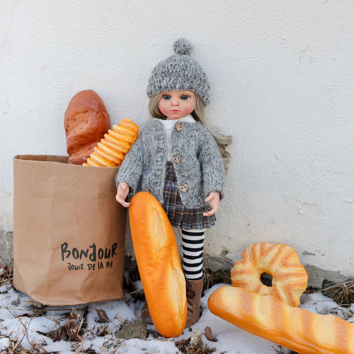 45 cm Puppenmädchen, süße handgefertigte Puppe, Geschenk