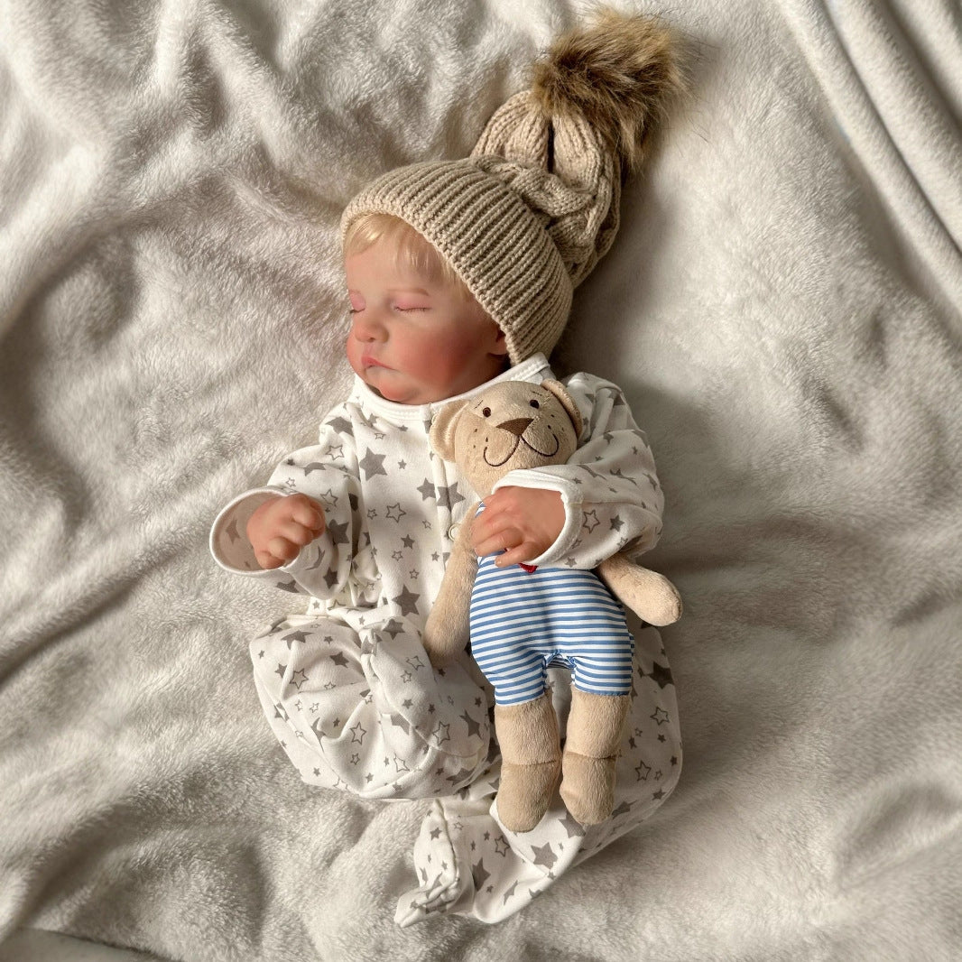 50 cm große, lebensechte Reborn-Babypuppe aus Vollvinyl, Geschenk für Kinder