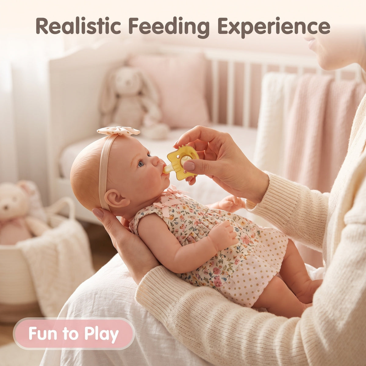 12 Zoll Full-Silikon-Reborn-Babypuppe, Begleitspielzeug für Kinder und erwachsene Sammler, wunderbares Geschenk für Geburtstage, Babypartys und alle Feiertage