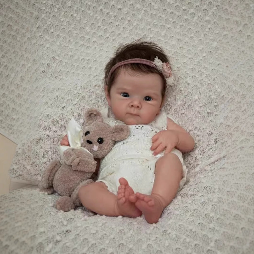 50cm 3D-Reborn-Babypuppe Bettie aus hochwertigem Vollvinyl mit lebensechter Farbgebung