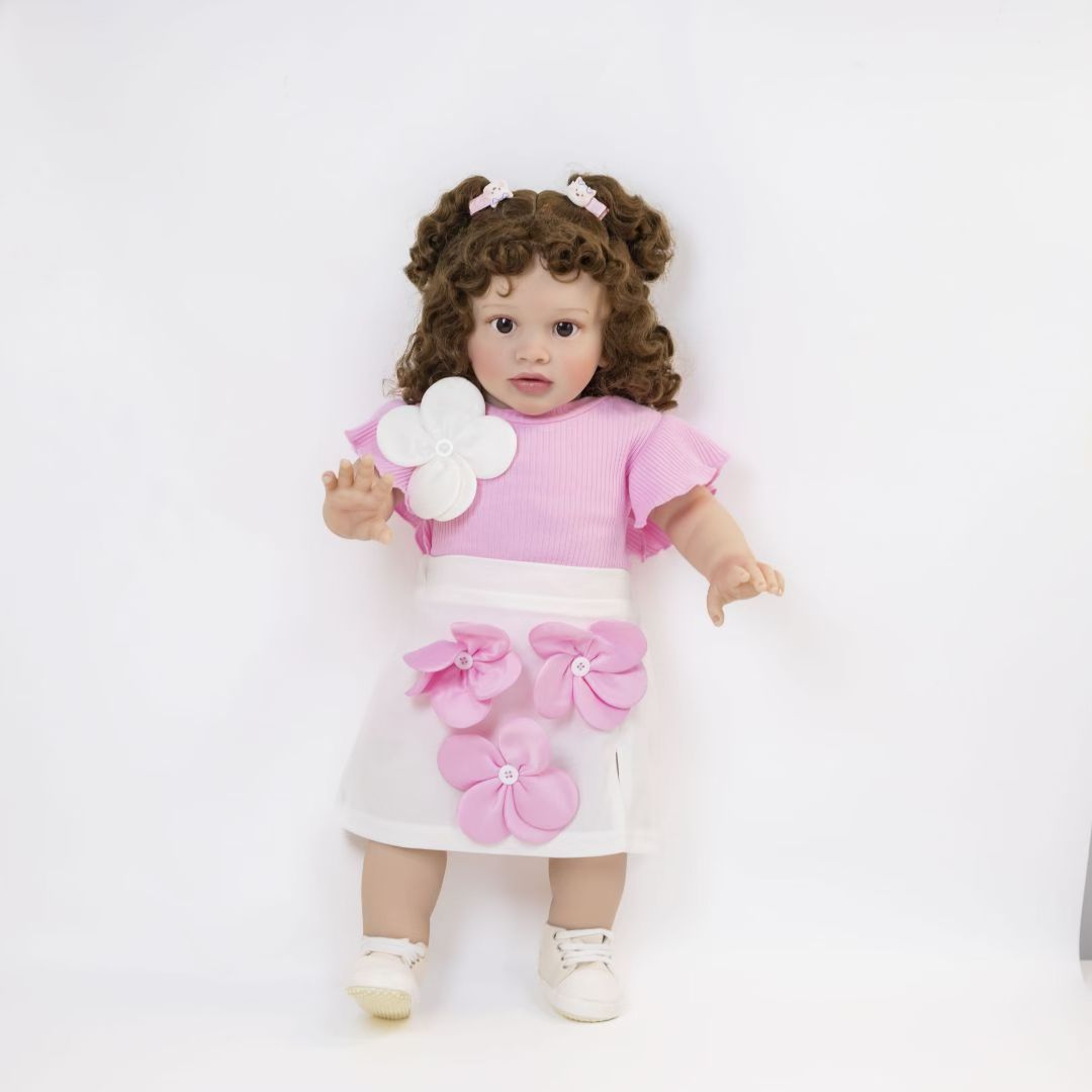66 cm große, lebensechte Stoffpuppe, kostbares Andenken für Kinder und erwachsene Sammler