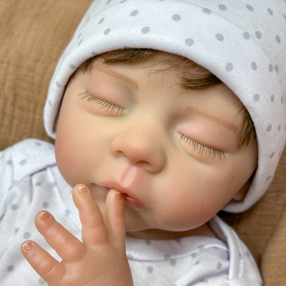 18-Zoll-Reborn-Puppe aus Vollvinyl, schöne Überraschung für Geburtstage und als Geschenk zu Feiertagen