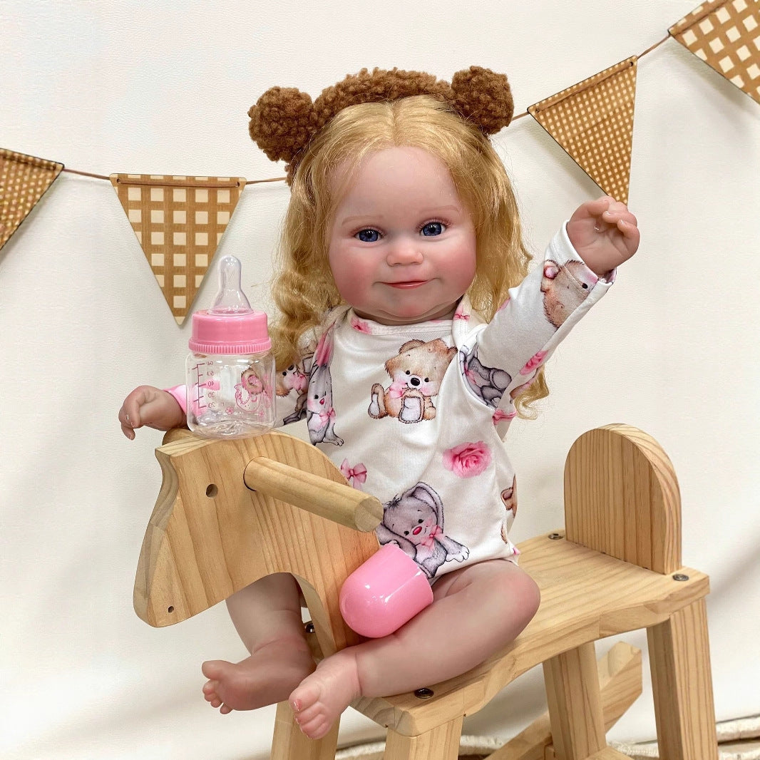 50 cm große, lebensechte Reborn-Babypuppe aus Vollvinyl, Geschenk für Kinder