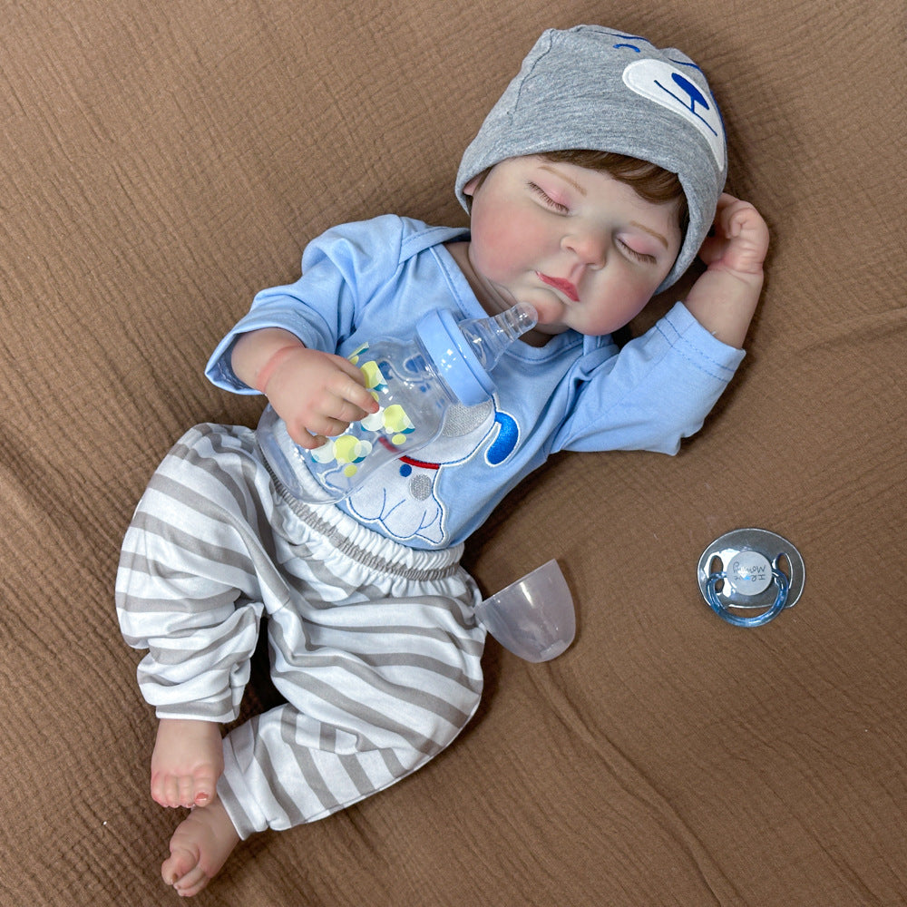 Realistische 20-Zoll-Ganzvinyl-Babypuppe, lebensechter Begleiter, perfektes Geschenk für Geburtstag, Feiertage und Sammlungen