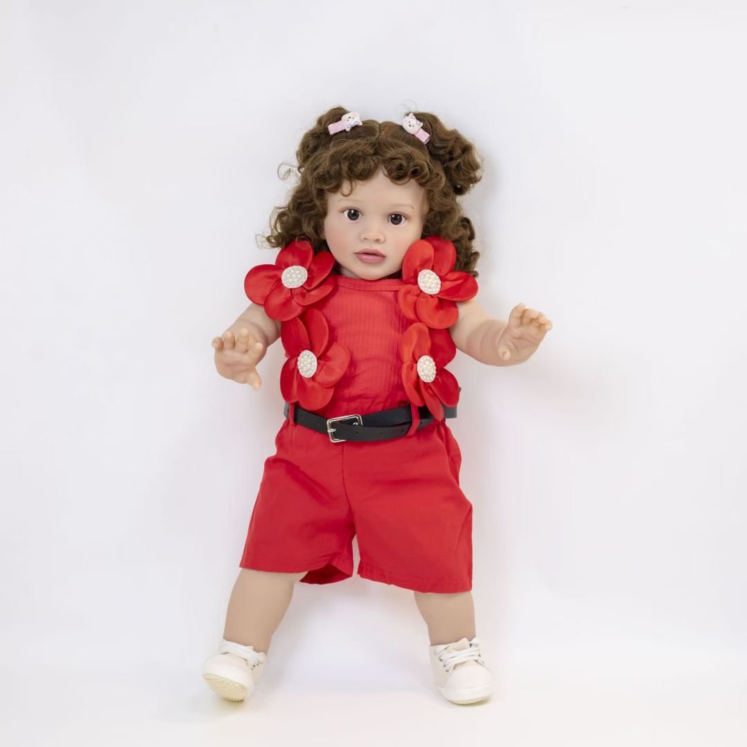 66 cm große, lebensechte Stoffpuppe, kostbares Andenken für Kinder und erwachsene Sammler