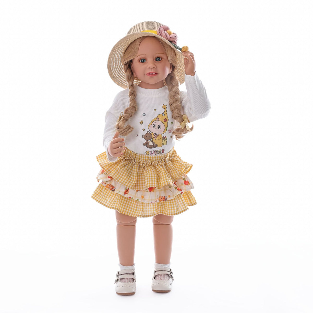 80 cm große Kleinkind-Puppe (2-3 Jahre), realistische und hochwertige BJD-Gelenkpuppe
