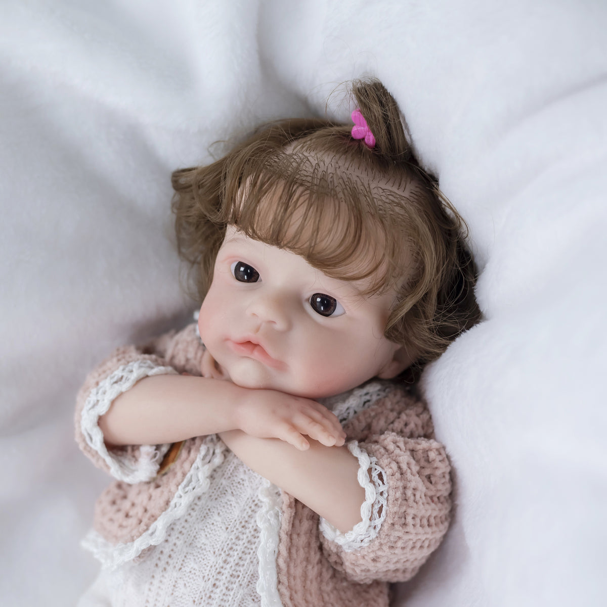 12-Zoll-Reborn-Puppen mit Körper aus Vollsilikon, weiches, Q-elastisches Badespielzeug als Geschenk oder für Puppensammler
