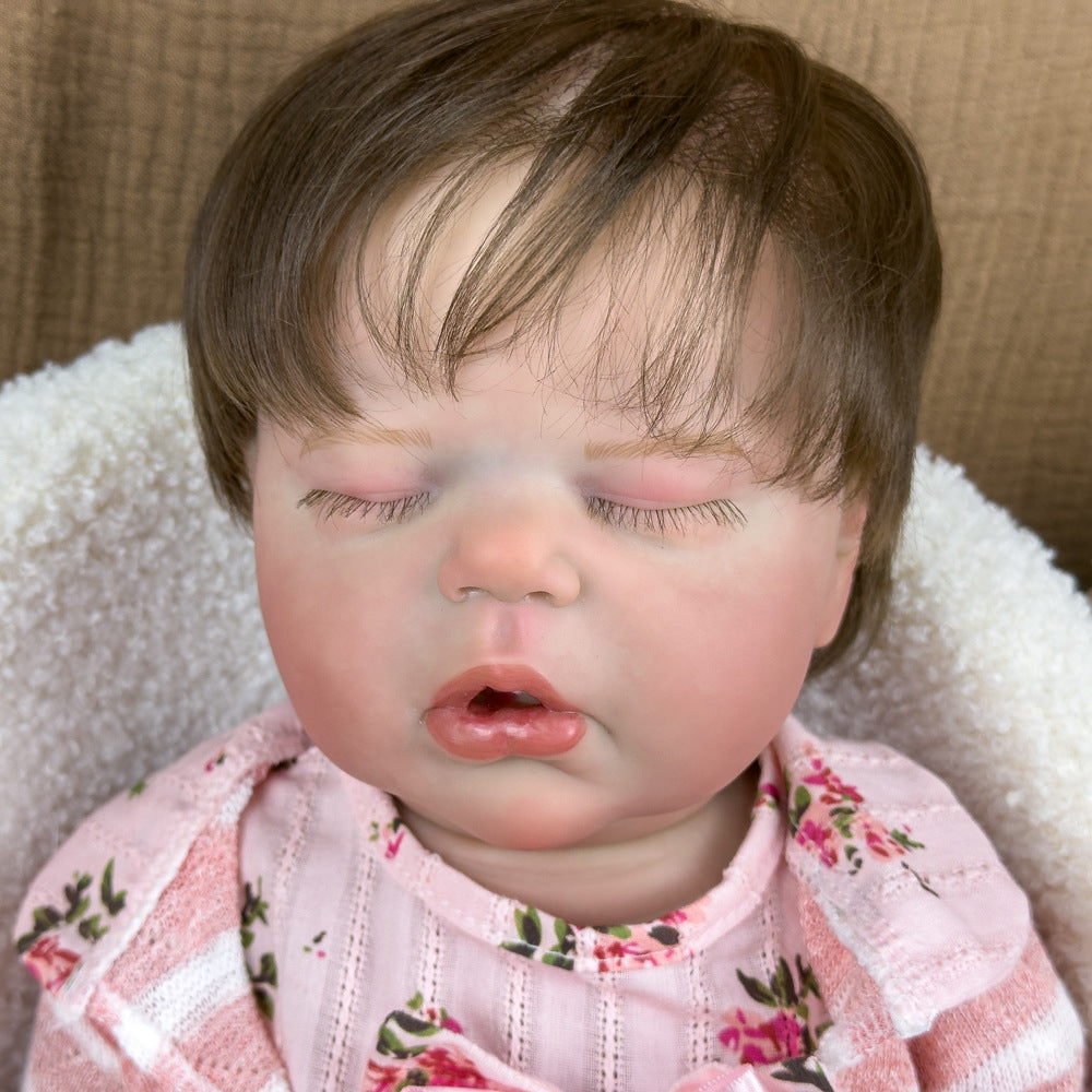 20 Zoll Reborn-Babypuppe aus Vollvinyl, schlafend, herzliches Geschenk für Geburtstage und Feiertage