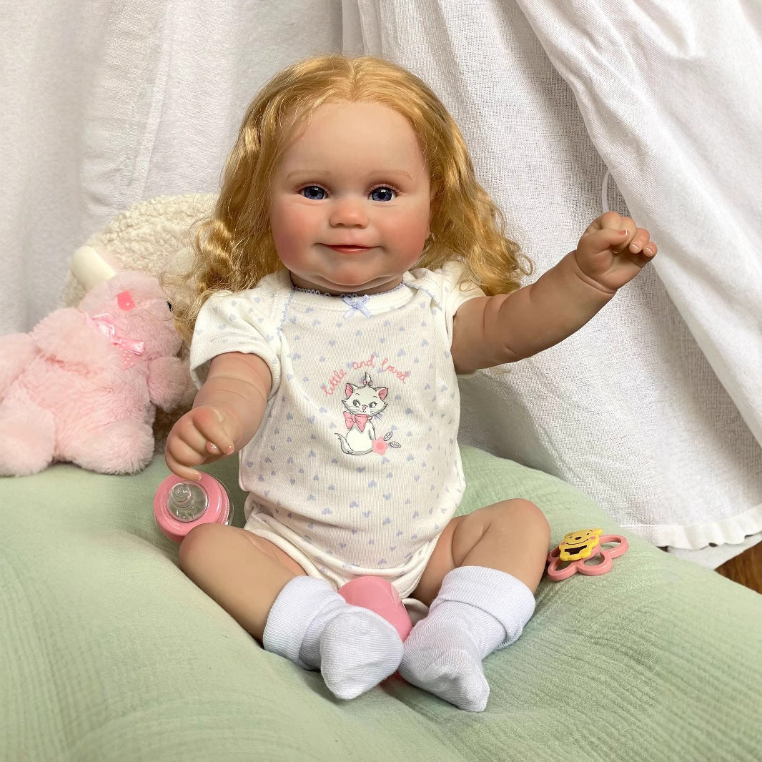 50 cm simulierte Baby-Reborn-Puppe aus Vollvinyl, Maddie, Kindergeschenk
