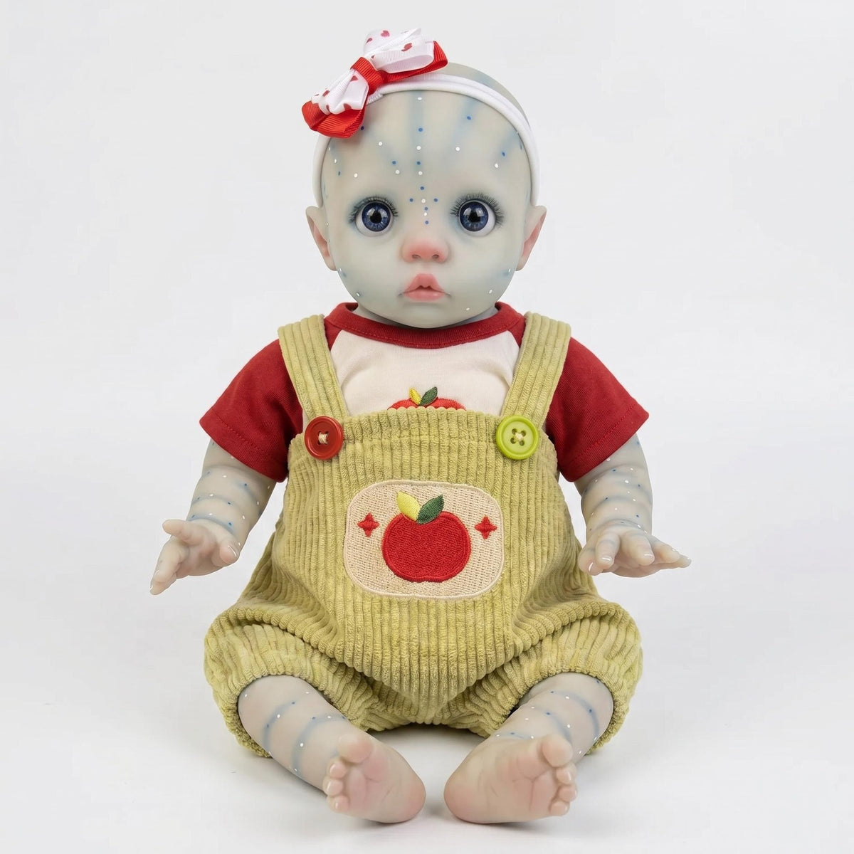 16 Zoll mit Stoffkörper, niedliches Outfit mit Fruchtmuster, perfektes Geschenk für Babypartys, Feiertage, Ostern und saisonale Anlässe