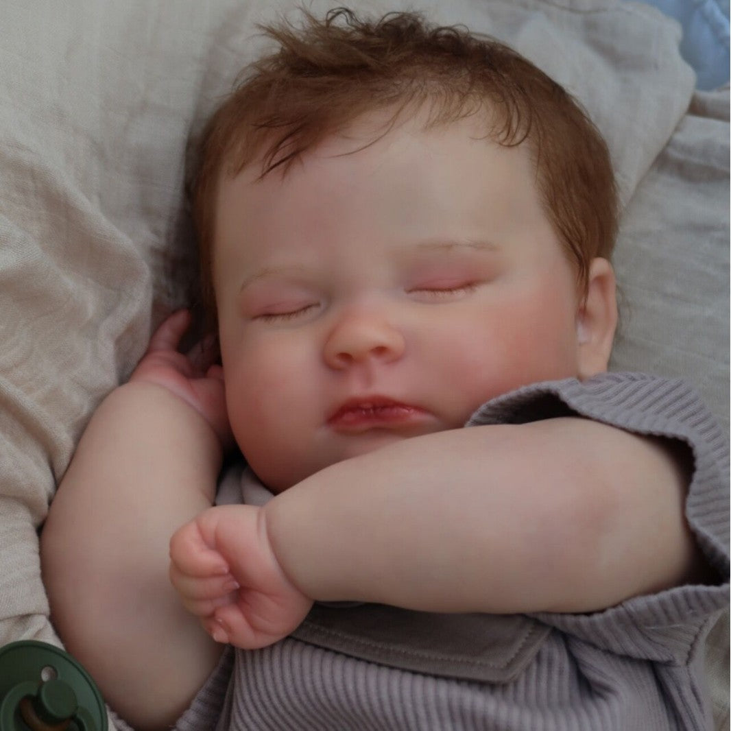 20 / 24 Zoll Reborn-Babypuppe, handgefertigt mit Stoffkörper, perfektes Spielzeuggeschenk für Mädchen und erwachsene Puppensammler