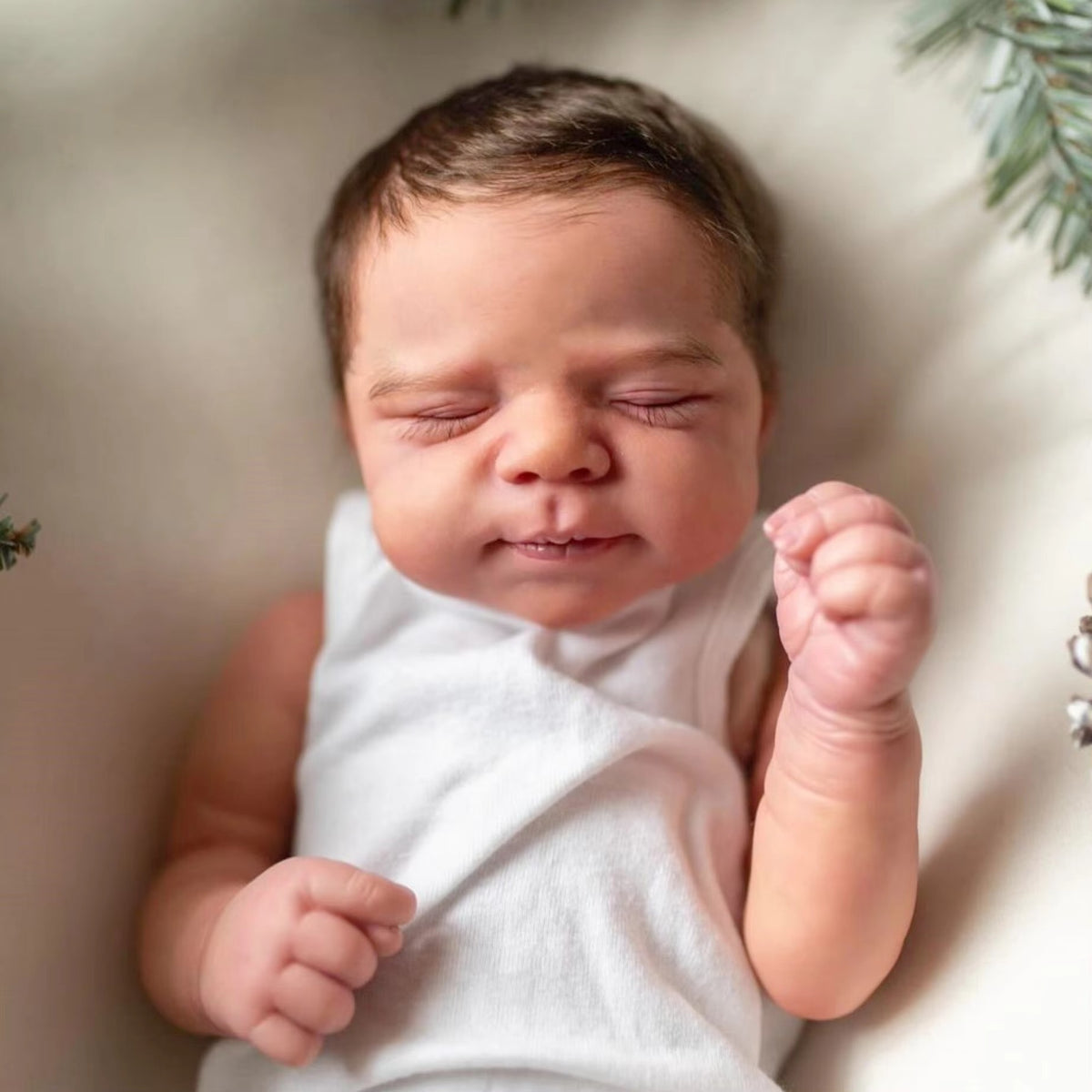 50 cm simulierte Baby-Reborn-Puppe aus Vollvinyl mit 3D-Haut