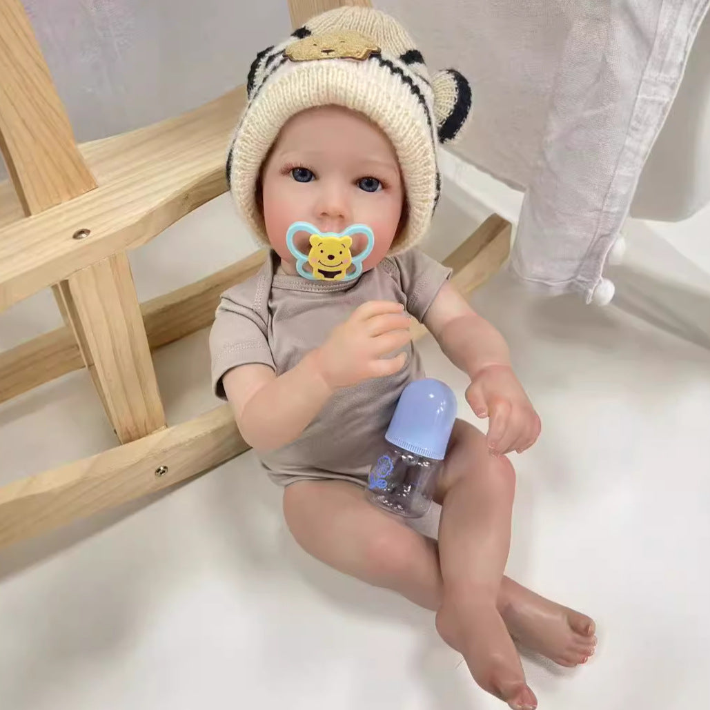 23 Zoll realistische Reborn-Puppe lebensecht mit Stoffkörper Geschenke für Mädchen