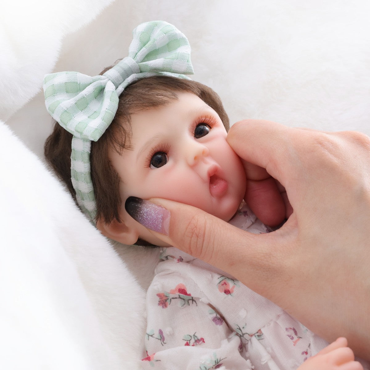12 Zoll 30 cm Reborn-Babypuppe aus massivem Silikon