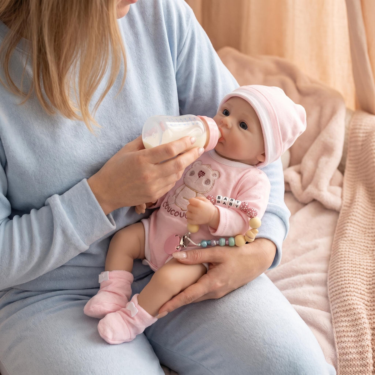 Geschenkfertige 16-Zoll-Reborn-Puppe aus Vollsilikon, schöne Inspiration für Feiertags- und Geburtstagsgeschenke