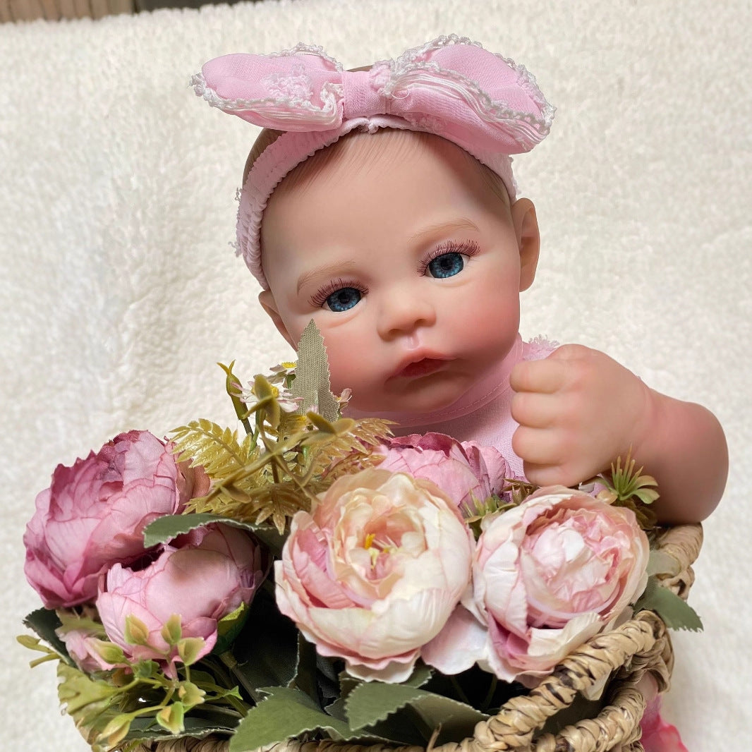 48 cm simulierte Baby-Reborn-Puppe aus Vollvinyl, Geschenk für Kinder