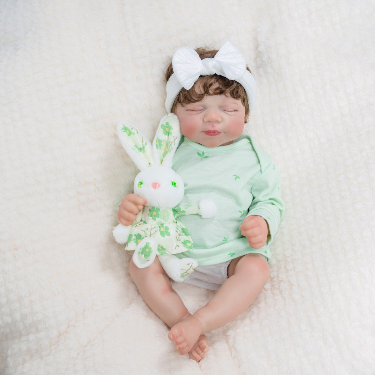 Lebensechte 46 cm Reborn-Puppe aus Vollvinyl, beliebte Geschenkidee für Geburtstage und westliche Feiertage