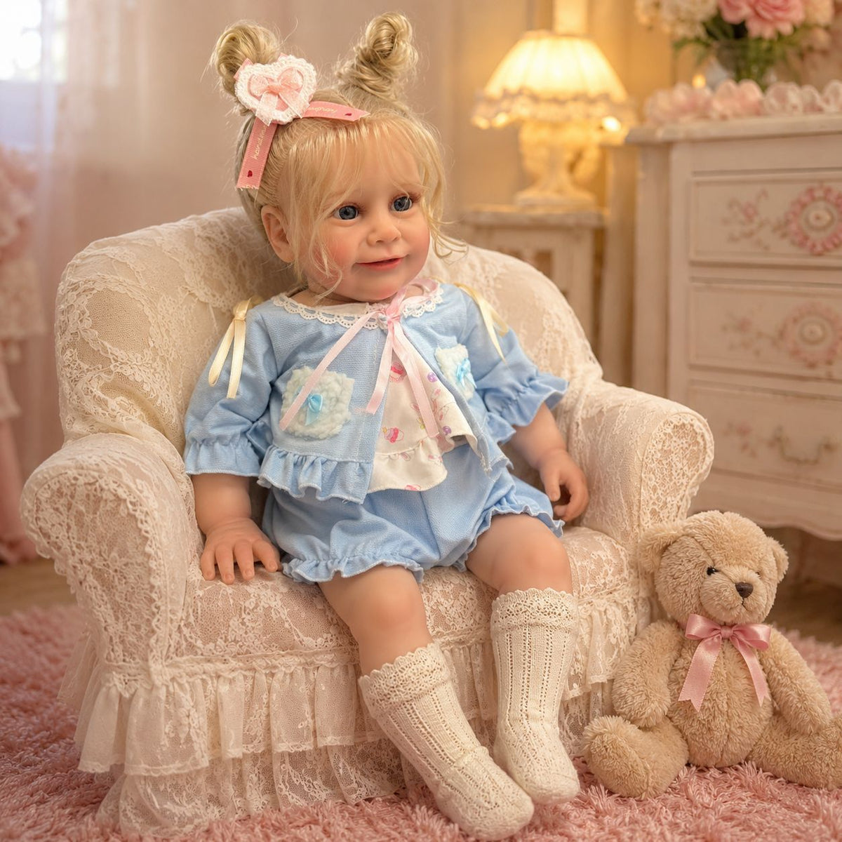 61 cm große Reborn-Puppe mit Stoffkörper, ein durchdachtes Andenken für Geburtstage und die kommende Feiertagssaison