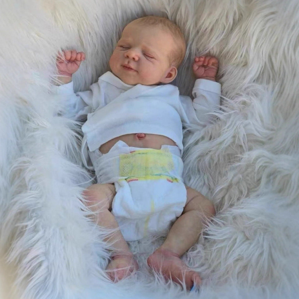 50 cm simulierte Reborn-Babypuppe aus Vollvinyl, 3D-Haut, pädagogisches Kindergeschenk