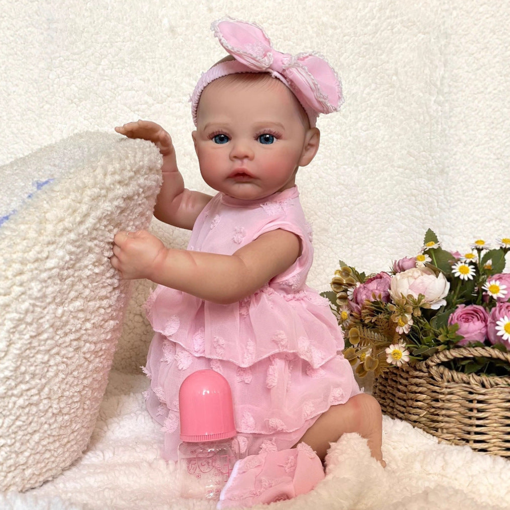 48 cm simulierte Baby-Reborn-Puppe aus Vollvinyl, Geschenk für Kinder
