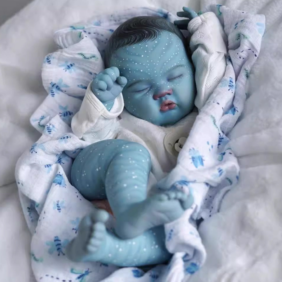 50 cm Reborn-Avatar-Sammlerpuppe mit Stoffkörper, wertvolles Erinnerungsstück für Kinder und erwachsene Sammler