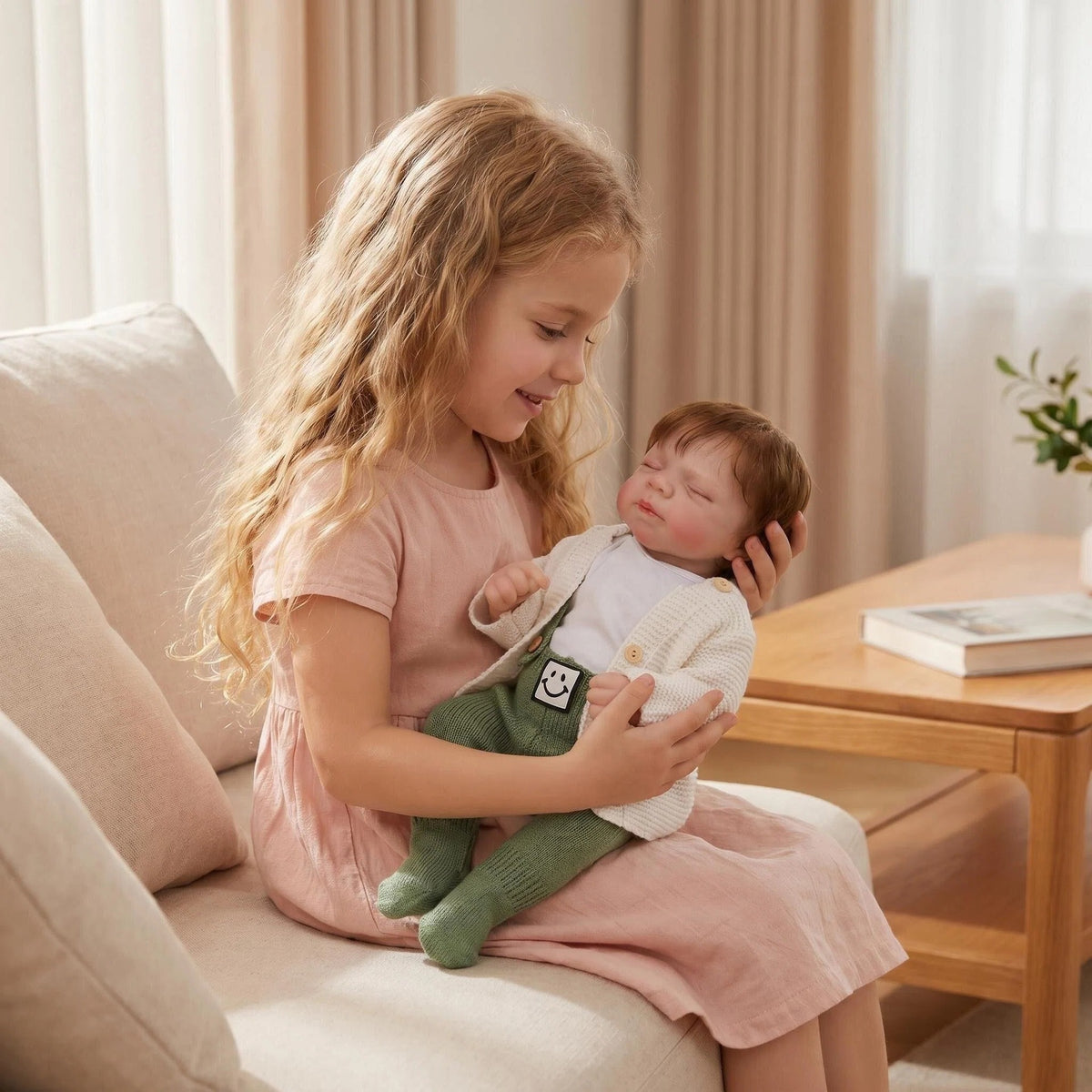 19-Zoll lebensechte Reborn-Babypuppe mit Ganzkörper-Vinyl, Neugeborenen-Puppe als Geschenk für Mädchen