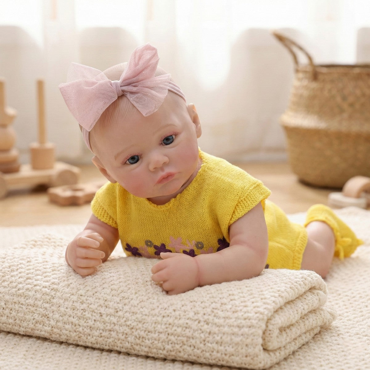 50 cm große, voll gummierte Reborn-Puppe, Simulations-Baby, Schätze