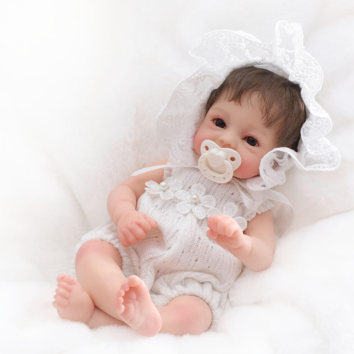 12-Zoll lebensechte Silikon-Reborn-Babypuppe, weicher Körper, 3D-Haut, Neugeborenen-Puppe für Kinder und Mädchen als Geburtstagsgeschenk