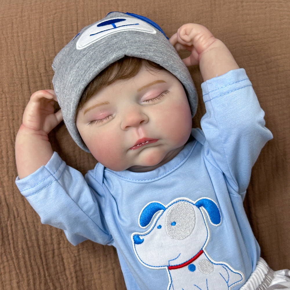 Realistische 20-Zoll-Ganzvinyl-Babypuppe, lebensechter Begleiter, perfektes Geschenk für Geburtstag, Feiertage und Sammlungen