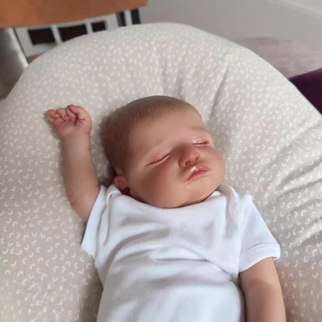 19 Zoll Reborn-Puppen mit Stoffkörper, weiche neugeborene Babypuppen, Spielzeug für Mädchen, Reborn-Puppen