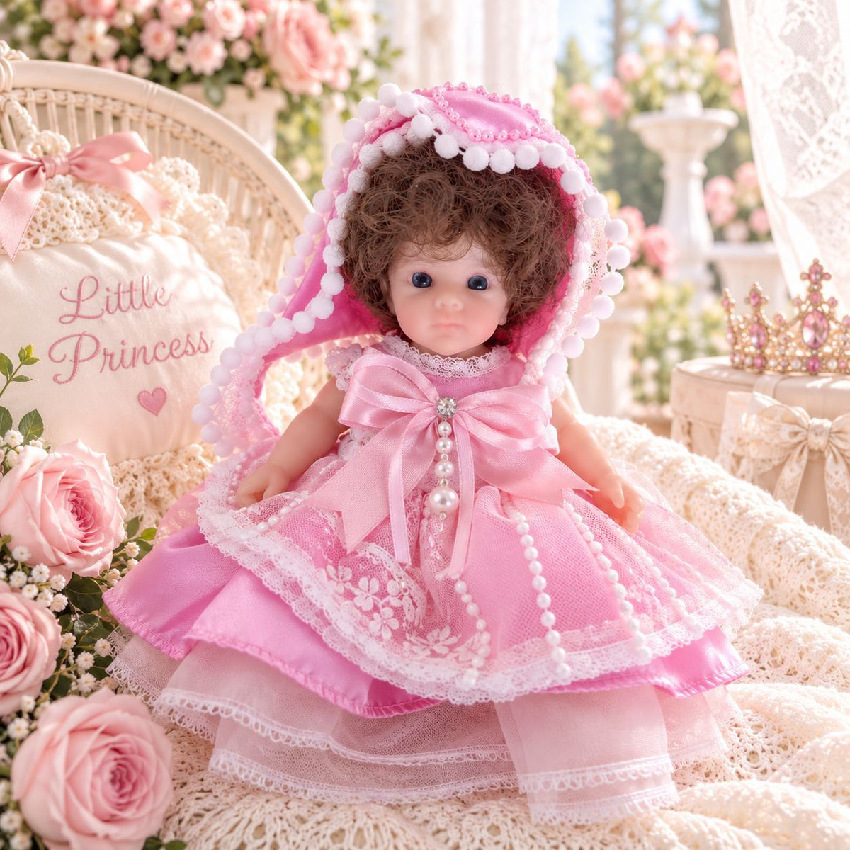 New 8 inch Full Silicone Body Reborn Doll, Changeable Clothes for Girls, Toy, Friend Gift for Kids