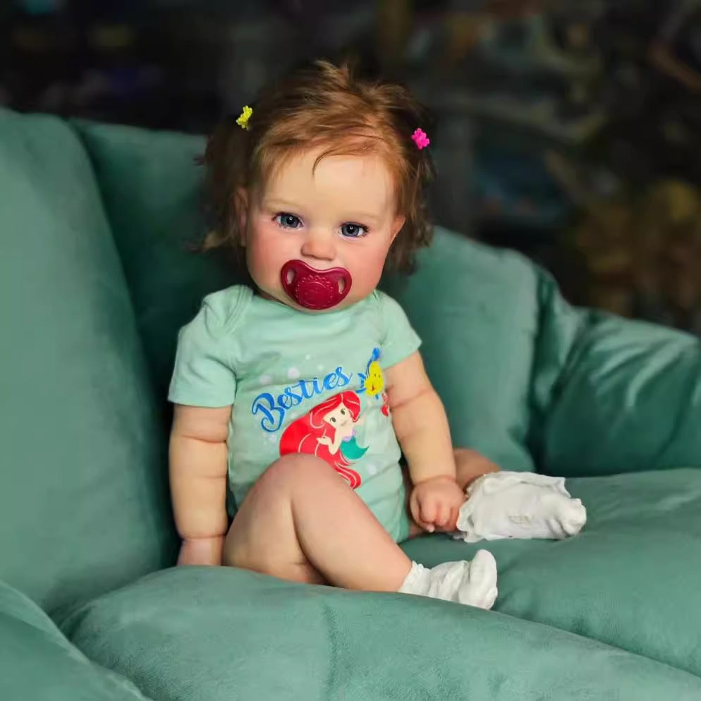 50 cm simulierte Baby-Reborn-Puppe aus Vollvinyl mit 3D-Haut