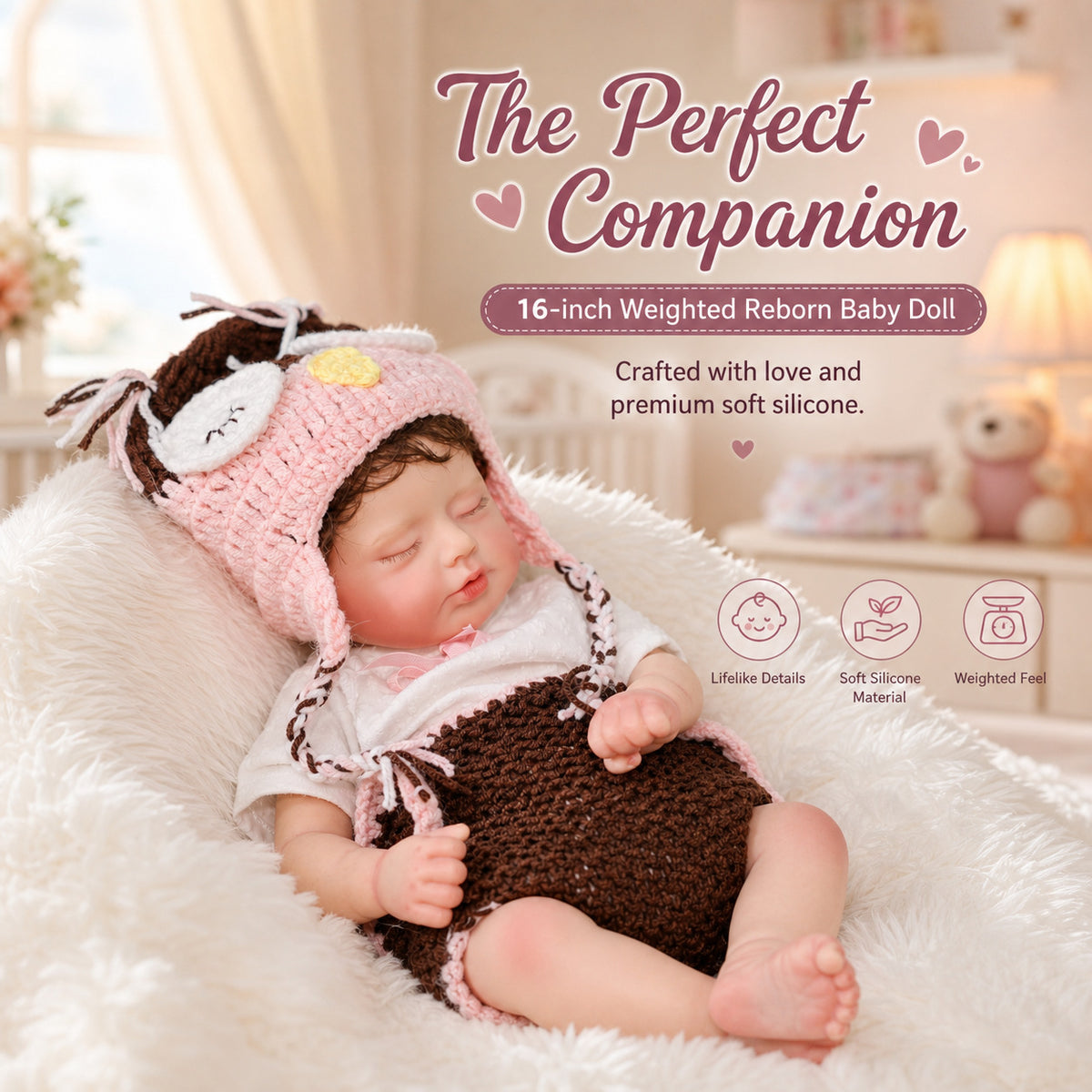 16 Zoll Reborn-Babypuppe aus massivem Vollsilikon, 3D-Haut mit sichtbaren Adern, handgefertigt, Neugeborenen-Spielzeug, ideales Geschenk für Kinder, Mädchen und Sammler