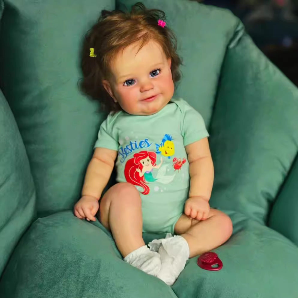 50 cm simulierte Baby-Reborn-Puppe aus Vollvinyl mit 3D-Haut