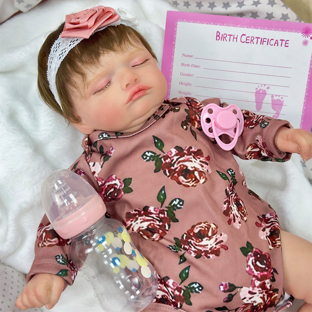 18-Zoll-Reborn-Puppe aus Vollvinyl, lebensechtes Andenken für Geburtstage und Festtage